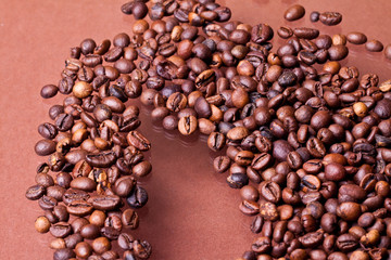 Coffee beans background 
