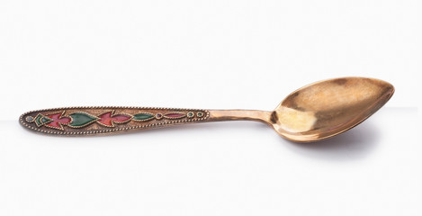 Old gold plated teaspoon