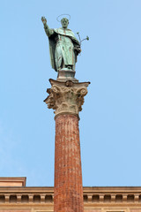 Fototapeta premium column of Saint Dominic, Bologna, Italy