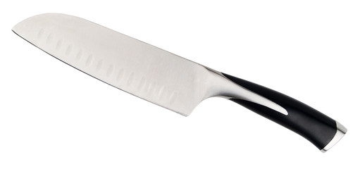 Professional chef knife. Clipping path included.