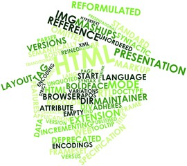 Word cloud for HTML