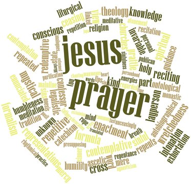 Word cloud for Jesus Prayer