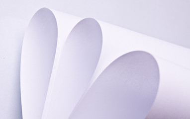 imaginative curved sheet of paper