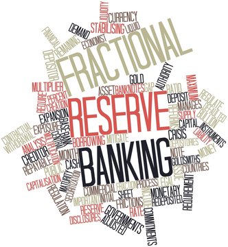 Word cloud for Fractional reserve banking