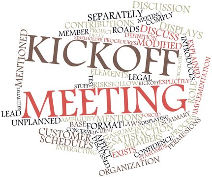 Word cloud for Kickoff meeting