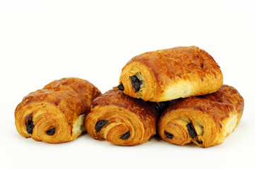 pains au chocolat fond blanc