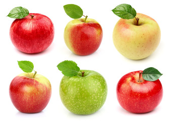 Collage from apples