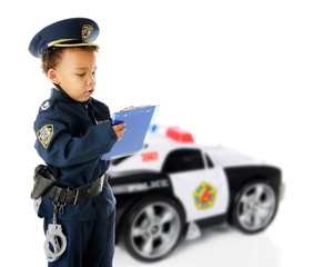 Obraz premium Ticket-Writing Cop
