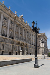 Fototapeta premium Royal Palace at Madrid Spain - architecture background
