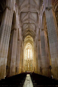 interior of Santa Maria da Vitoria Monastery, Batalha, Estremadu