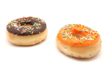 donuts isolated on white background