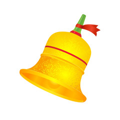Christmas gold bell