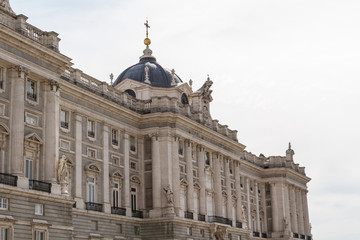 Fototapeta na wymiar Royal Palace at Madrid Spain - architecture background