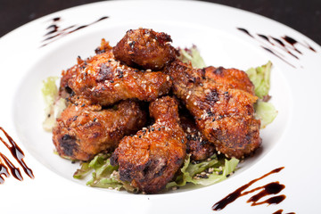 Fototapeta premium Fried Chicken Wings