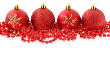 Christmas decoration - red baubles
