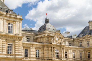 Fototapeta premium Facade of the Luxembourg Palace (Palais de Luxembourg) in Paris,