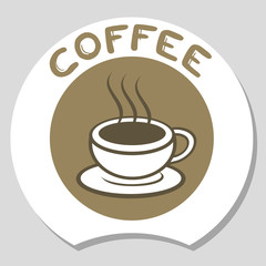 Elegant coffee icon