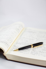 Fototapeta premium Book with a pen