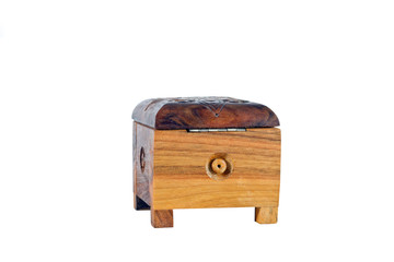 wooden box for female ornaments and jewelry