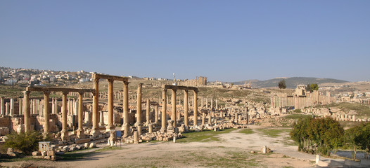 Fototapeta na wymiar Ruins of Jerash, Jordan