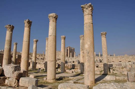 Ruins of Jerash, Roman city near Amman