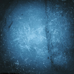 Grunge blue wall background or texture
