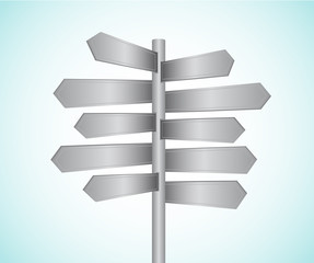 Directional signs vector