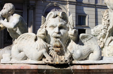 Moor fountain in Navona Square