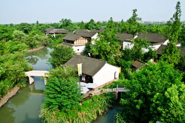 Fototapeta na wymiar Hangzhou scenery in XiXi Wetland.