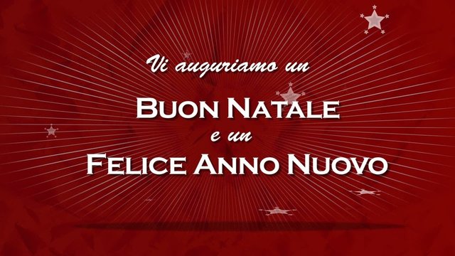 Vi auguro un buon natale e un felice anno nuovo video animato