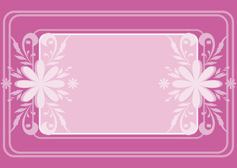 Background, flowers and frame