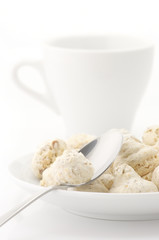 Almond cookies and cup
