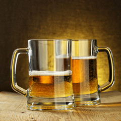 Two beer mugs