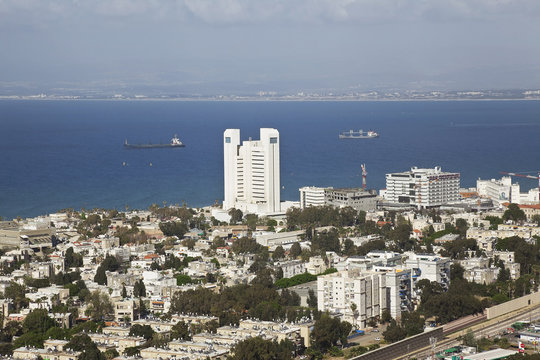 Panorama Haifa, Israel.