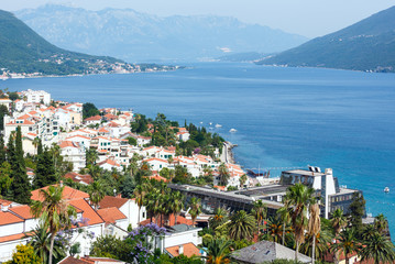 Bay of Kotor and Herceg Novi town (Montenegro)