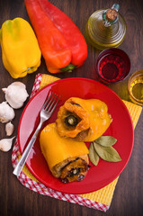 Stuffed peppers.