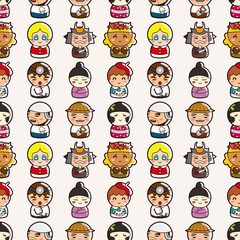 seamless people pattern