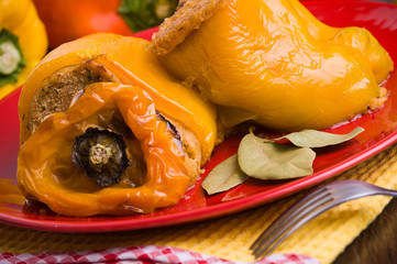 Stuffed peppers.