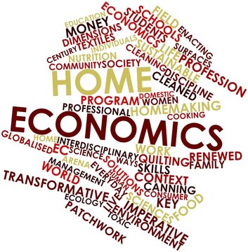 Word cloud for Home economics