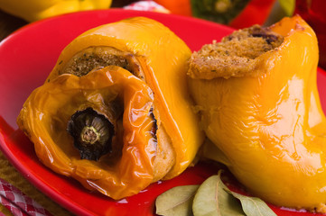 Stuffed peppers.