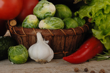 Composition with vegetables