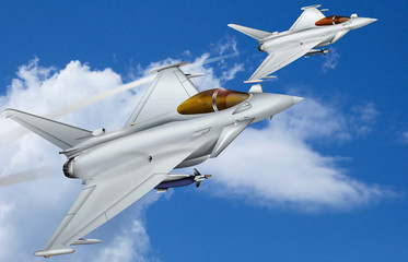 Kampfjets in Formation