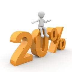 20 % Rabatt, Skonto © 3DMan.eu