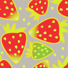 decorative strawberries pattern