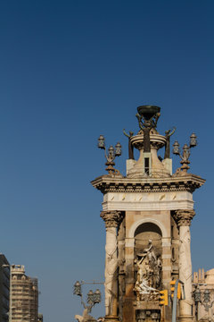 Old beautiful architecture Barcelona (Spain)