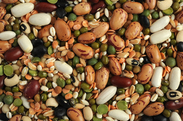 Misto di legumi per una alimentazione vegetariana