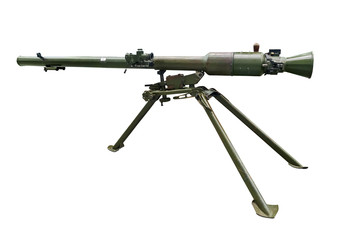 Modern bazooka gun. Clipping path included.