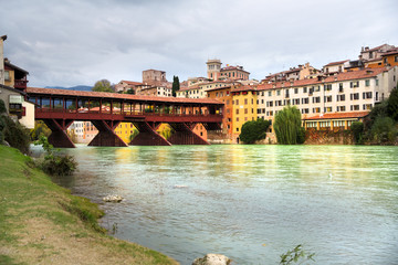 Fototapeta na wymiar Ponte degli Alpini - Bassano del Grappa
