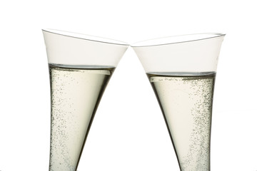 Champagner oder Sekt im Sektglas