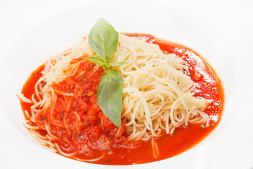 Pasta with tomato sauce